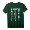 HapKoala Pfadfinder Scout Shirt - Klassisches Outdoor T-Shirt mit doppeltem Saum