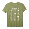 HapKoala Pfadfinder Scout Shirt - Klassisches Outdoor T-Shirt mit doppeltem Saum