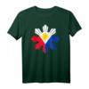 Philippinische Flagge Pinoy Flagge Filipino T-Shirt mit Sonne & Drei Sternen – Klassisch geschnitten, doppelt genähter Saum