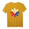 Philippinische Flagge Pinoy Flagge Filipino T-Shirt mit Sonne & Drei Sternen – Klassisch geschnitten, doppelt genähter Saum