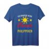 Lustiges Philippinen T-Shirt mit Flagge – Perfektes Geschenk für Philippinen-Fans, Backpacker & Manila-Reisende