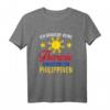 Lustiges Philippinen T-Shirt mit Flagge – Perfektes Geschenk für Philippinen-Fans, Backpacker & Manila-Reisende