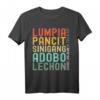 Philippinisches Essen T-Shirt mit Lumpia, Pancit, Sinigang, Adobo & Lechon - Stolz die philippinische Küche zeigen