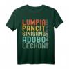 Philippinisches Essen T-Shirt mit Lumpia, Pancit, Sinigang, Adobo & Lechon - Stolz die philippinische Küche zeigen
