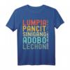 Philippinisches Essen T-Shirt mit Lumpia, Pancit, Sinigang, Adobo & Lechon - Stolz die philippinische Küche zeigen