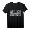 Weil ich Filipino bin Philippinen T-Shirt – Stolzes Design mit Flagge für Reisende, Backpacker und Filipino