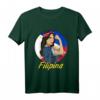 Philippinen Philippines Filipina Pride Flagge Mädchen Frau T-Shirt – Stolzes philippinisches Design, Geschenk für Filipinos & Filipinas, Flaggenmotiv