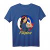 Philippinen Philippines Filipina Pride Flagge Mädchen Frau T-Shirt – Stolzes philippinisches Design, Geschenk für Filipinos & Filipinas, Flaggenmotiv