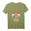 Damen Laubfrosch auf einem Pilz T-Shirt mit V-Ausschnitt – Perfektes Geschenk für Froschliebhaber und Naturfans