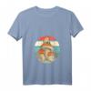 Damen Laubfrosch auf einem Pilz T-Shirt mit V-Ausschnitt – Perfektes Geschenk für Froschliebhaber und Naturfans