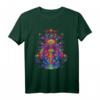 HapKoala T-Shirt mit Trippy Love, Peace & Shrooms - Buntes Psychedelic Design mit Third Eye & Pineal Gland Motiv