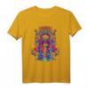 HapKoala T-Shirt mit Trippy Love, Peace & Shrooms - Buntes Psychedelic Design mit Third Eye & Pineal Gland Motiv