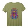 HapKoala T-Shirt mit Trippy Love, Peace & Shrooms - Buntes Psychedelic Design mit Third Eye & Pineal Gland Motiv