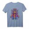 HapKoala T-Shirt mit Trippy Love, Peace & Shrooms - Buntes Psychedelic Design mit Third Eye & Pineal Gland Motiv
