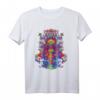 HapKoala T-Shirt mit Trippy Love, Peace & Shrooms - Buntes Psychedelic Design mit Third Eye & Pineal Gland Motiv