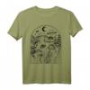 Fairy Grunge Fairycore T-Shirt mit Pilz- und Mondphasen-Motiv - Ästhetische Gothic Kleidung für Damen und Herren