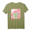 Cottagecore Kawaii Frosch T-Shirt mit Erdbeermilch & Pilz – Süßes Retro-Design für Damen, Herren & Kinder