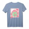 Cottagecore Kawaii Frosch T-Shirt mit Erdbeermilch & Pilz – Süßes Retro-Design für Damen, Herren & Kinder