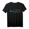 Herzschlag Berge und Bier - Lustiges Wandern Geschenk T-Shirt für Berg- und Bierfans, Skifahrer & Outdoor-Enthusiasten