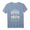 Berge Und Bier Darum Bin Ich Hier Für - Lustiges Wander- und Bergsteiger T-Shirt für Bergliebhaber und Bierfans