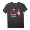 I Like K-Pop and Maybe 3 People Finger Herz Zeichen Gayo T-Shirt – Perfektes Geschenk für K-Pop Fans & Koreanische Kultur Liebhaber