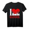 Lustiges Regensburg Skyline T-Shirt - Geschenk für Oberpfalz Fans, Familie & Freunde zu Geburtstag oder Weihnachten