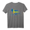 Elch Schweden Flagge T-Shirt – Perfektes Fan- und Reisesouvenir für Schweden-Liebhaber nach Stockholm, Göteborg oder Småland