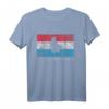Luxemburg Flagge Umriss Silhouette T-Shirt – Stolz auf Luxemburg, Europa und Benelux Länder