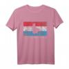 Luxemburg Flagge Umriss Silhouette T-Shirt – Stolz auf Luxemburg, Europa und Benelux Länder