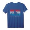 Luxemburg Flagge Umriss Silhouette T-Shirt – Stolz auf Luxemburg, Europa und Benelux Länder