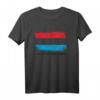 Luxemburg Flagge T-Shirt im Vintage Stil - Perfekt für Reisen, Urlaub & Stolz auf Luxemburg und die EU