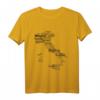 Italien Karte Umriss mit Städten Rom, Mailand, Turin – Reise T-Shirt für Italien Fans & Urlauber