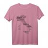 Italien Karte Umriss mit Städten Rom, Mailand, Turin – Reise T-Shirt für Italien Fans & Urlauber