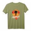 Alanya Türkei Urlaub T-Shirt mit Sonnenuntergang und Palme - Perfektes Souvenir und Geschenk für Reise, Ferien und Flitterwochen