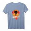 Alanya Türkei Urlaub T-Shirt mit Sonnenuntergang und Palme - Perfektes Souvenir und Geschenk für Reise, Ferien und Flitterwochen