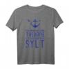 Ich Brauche Keine Therapie Ich Muss Nur Nach Sylt - Maritimes T-Shirt mit Anker und Möwen für Nordsee- und Sylt-Fans