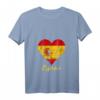 Damen Espana Herz Spanien Urlaub T-Shirt mit Flagge – Perfekt für Spanien-Fans, Souvenir & Geschenk für Familie & Freunde