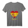 Damen Espana Herz Spanien Urlaub T-Shirt mit Flagge – Perfekt für Spanien-Fans, Souvenir & Geschenk für Familie & Freunde