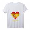 Damen Espana Herz Spanien Urlaub T-Shirt mit Flagge – Perfekt für Spanien-Fans, Souvenir & Geschenk für Familie & Freunde