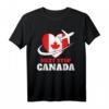 Backpacking Kanada T-Shirt Geschenkidee - Lustiges Reisespruch-Shirt mit Ahornblatt und Flugzeug für Geburtstag & Weihnachten