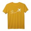 Flugzeug Flieger Flug Fliegen Reisen Reise Herz T-Shirt – Originelles Geschenk für Flugbegeisterte, Paare & Flugpersonal