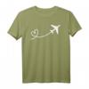 Flugzeug Flieger Flug Fliegen Reisen Reise Herz T-Shirt – Originelles Geschenk für Flugbegeisterte, Paare & Flugpersonal