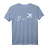 Flugzeug Flieger Flug Fliegen Reisen Reise Herz T-Shirt – Originelles Geschenk für Flugbegeisterte, Paare & Flugpersonal