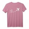 Flugzeug Flieger Flug Fliegen Reisen Reise Herz T-Shirt – Originelles Geschenk für Flugbegeisterte, Paare & Flugpersonal