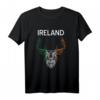 Irland Hirsch Shirt mit Irischer Flagge – Lustiges & Cooles Souvenir für Reise & Geschenk für Hirschliebhaber