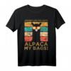 Adventure You Say? Alpaca My Bags Vintage Lustiges Reise T-Shirt – Perfekt für Camper, Wanderer & Tierliebhaber als Geschenk