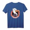 Möwiestar Möwe mit Bootsanker T-Shirt – Norddeutschland, Ostsee & Nordsee Urlaub, Segler & Camping Fans