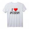Ich Liebe Amsterdam - T-Shirt für Reisen & Souvenir - Perfekt für Frauen, Männer & Kinder mit Herz für Niederlande