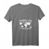 Damen T-Shirt 'Travelling Is My Passion' zum HapKoala - V-Ausschnitt, perfektes Geschenk für Reiseliebhaberinnen