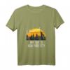 Lustiges Damen Retro T-Shirt mit Skyline von NYC – 'I Survived My Trip To New York City', V-Ausschnitt, leichtes Design